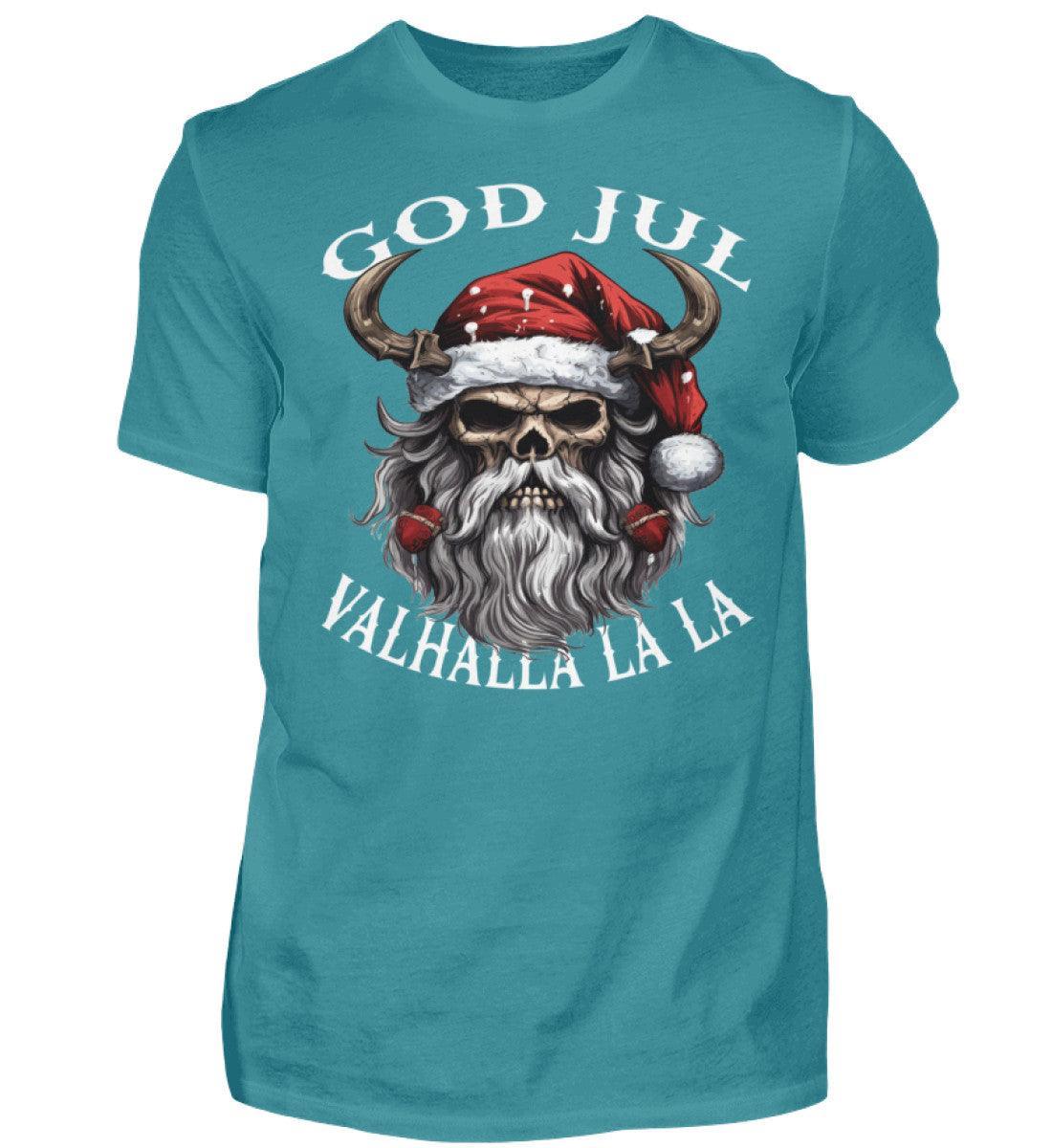 Weihnachts-Wikinger-Shirt mit Schädelmotiv God Jul - Nordic Viking Wear