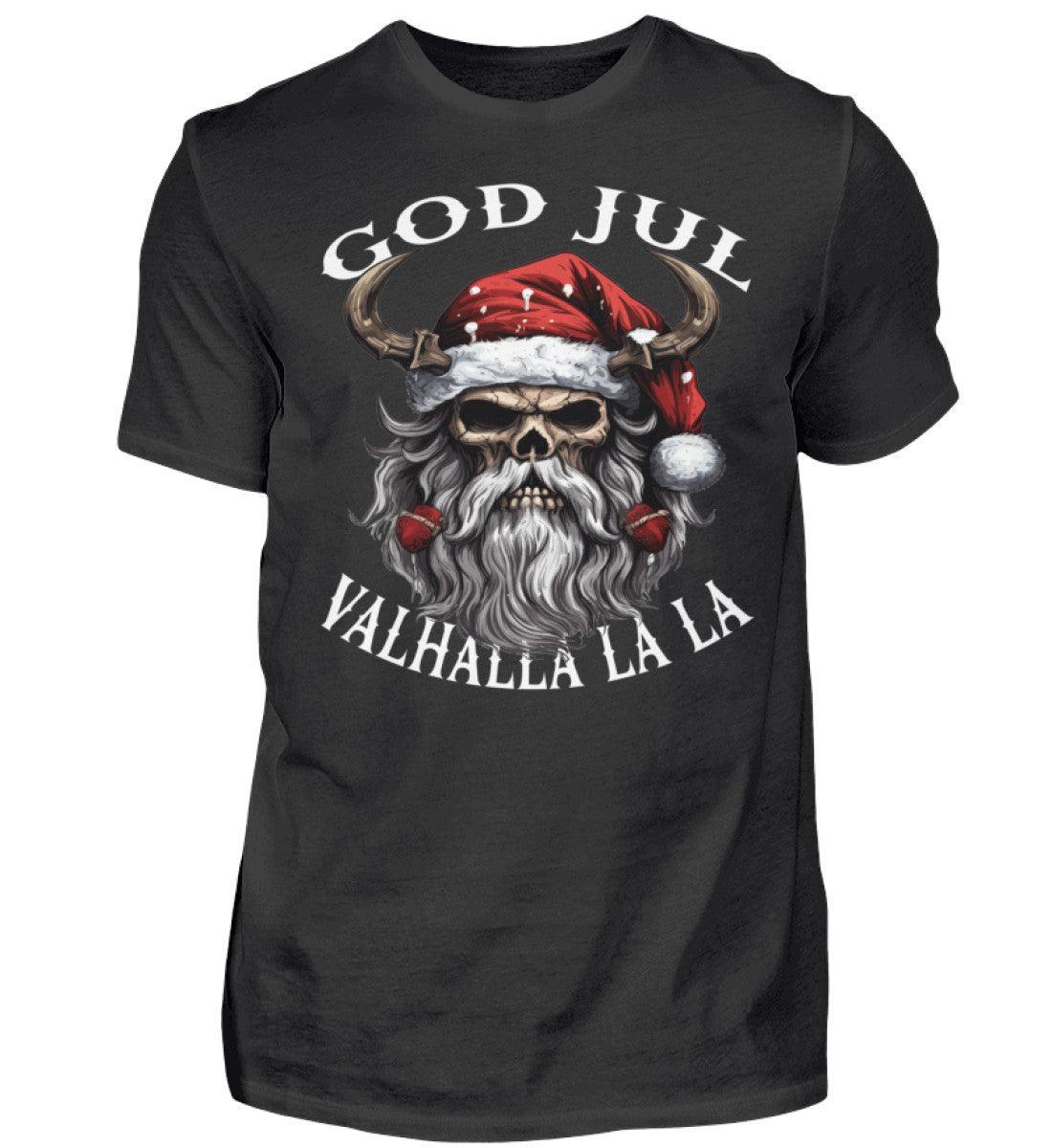 Weihnachts-Wikinger-Shirt mit Schädelmotiv God Jul - Nordic Viking Wear
