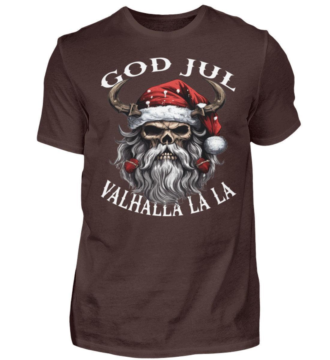 Weihnachts-Wikinger-Shirt mit Schädelmotiv God Jul - Nordic Viking Wear