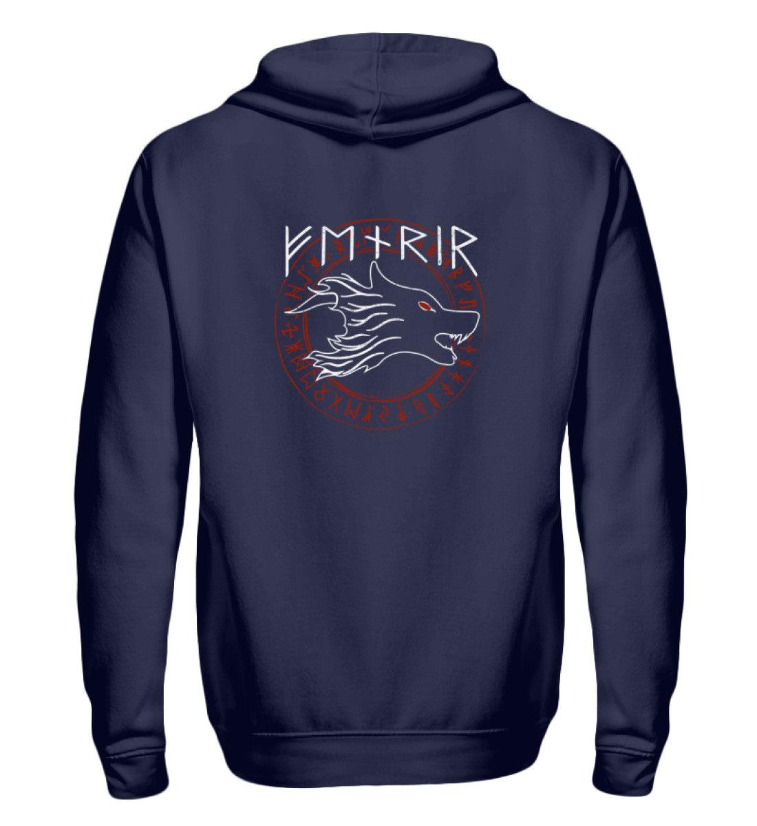 đ„ Zipp-Hoodie âFenrir â Der UngezĂ€hmte Wolfâ đș - Nordic Viking Wear