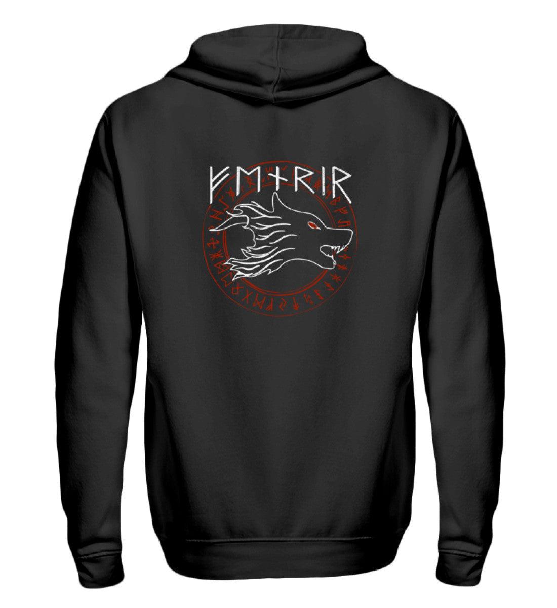 🔥 Zipp-Hoodie „Fenrir – Der Ungezähmte Wolf“ 🐺 - Nordic Viking Wear