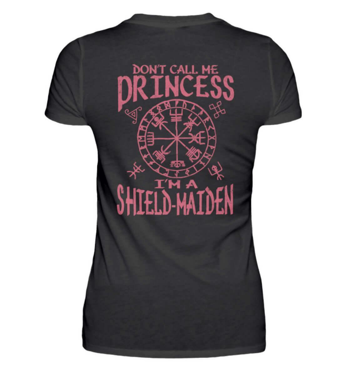 "Don't Call Me Princess, I'm a Shield-Maiden" Premiumshirt – Empowerment Wikinger-Kleidung - Nordic Viking Wear