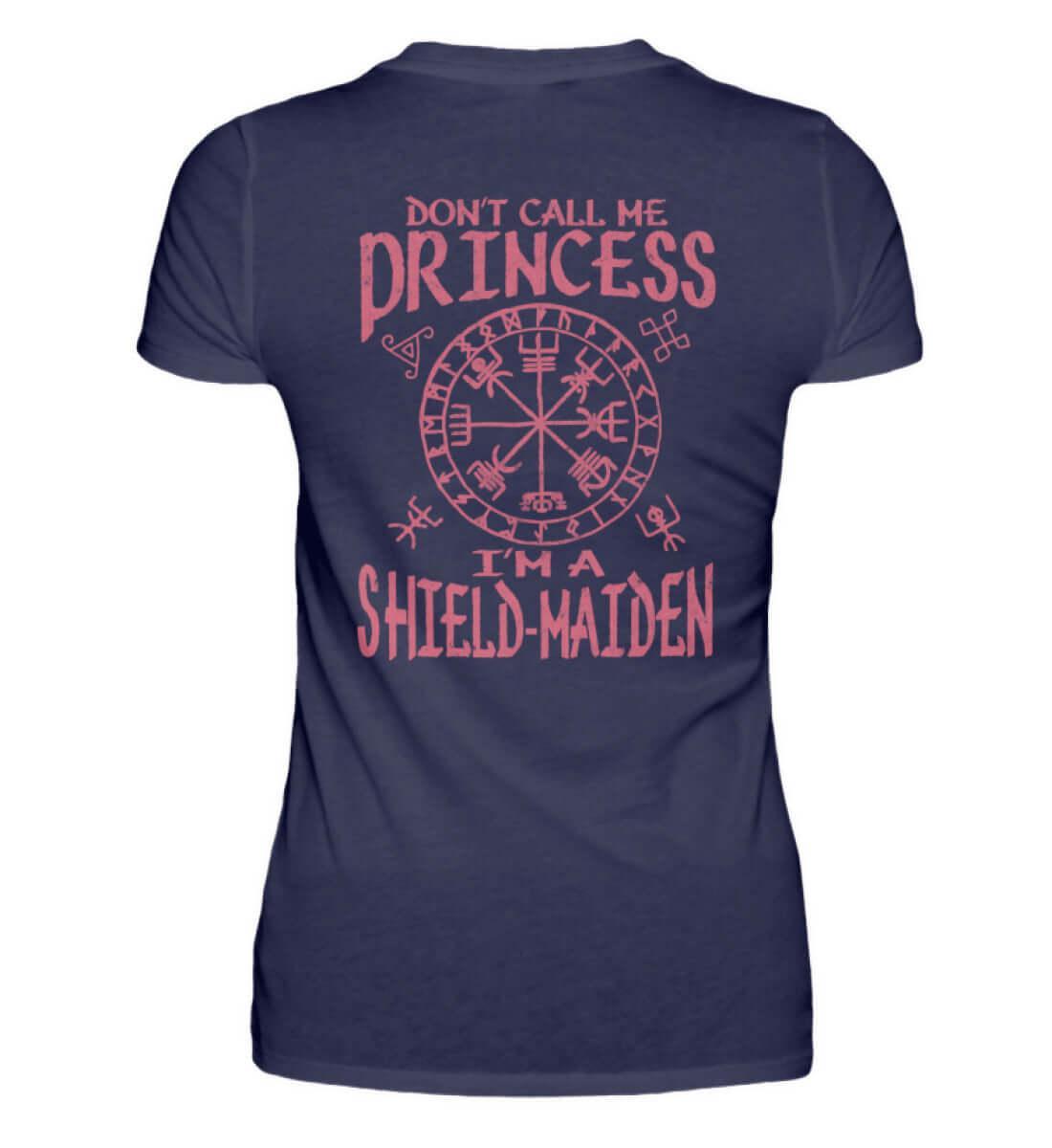 "Don't Call Me Princess, I'm a Shield-Maiden" Premiumshirt – Empowerment Wikinger-Kleidung - Nordic Viking Wear