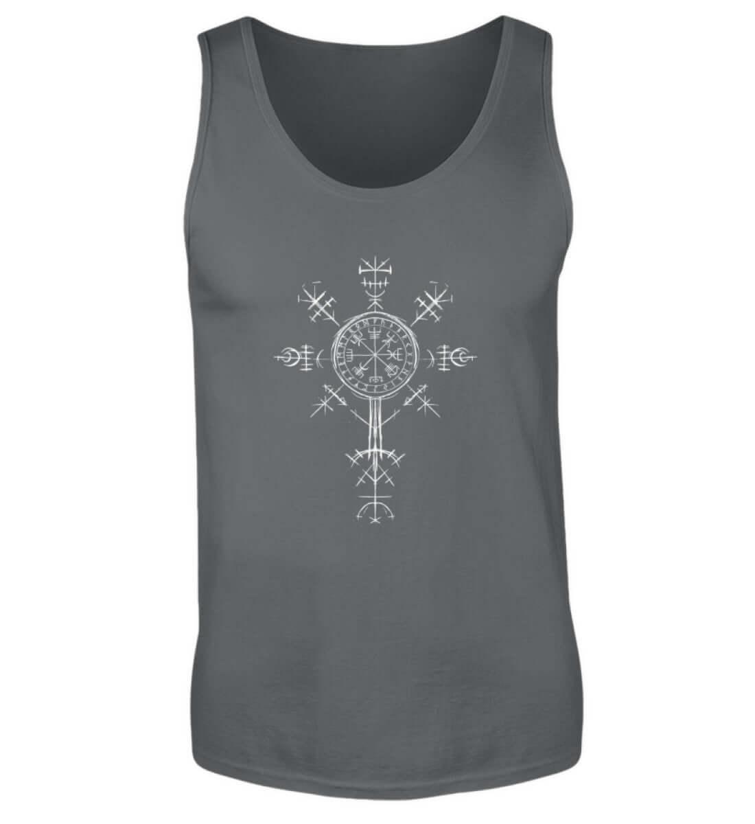 "Vegvísir Nordischer Kompass" Wikinger-Tanktop – Leite Deinen Weg - Nordic Viking Wear