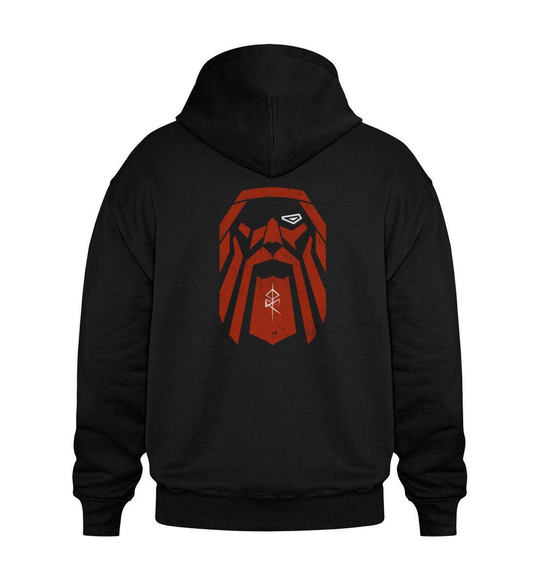 Wikinger Heavy Vintage Hoodie "Odin's Visage" Hoodie – Stolz und Macht des Allvaters - Nordic Viking Wear