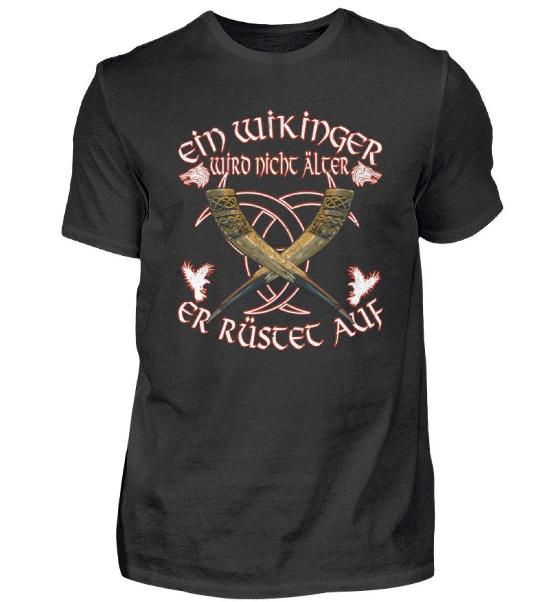 Wikinger Geburtstags-Shirt - "Ein Wikinger wird nicht älter, er rüstet auf" - Nordic Viking Wear