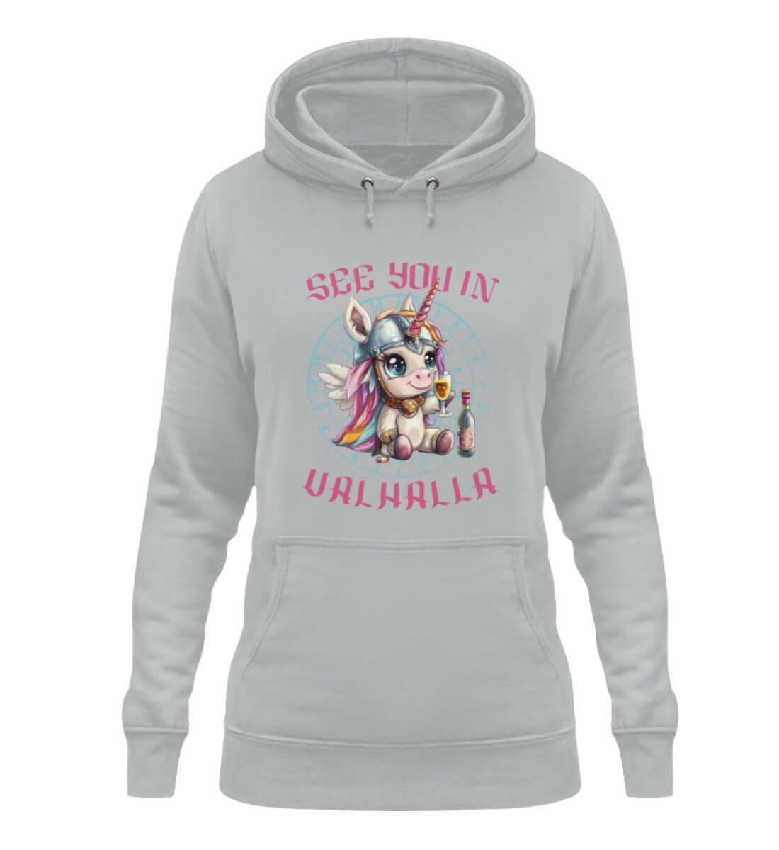 Schildmaiden Unicorn See You in Valhalla Hoodie - Damen Hoodie - Nordic Viking Wear