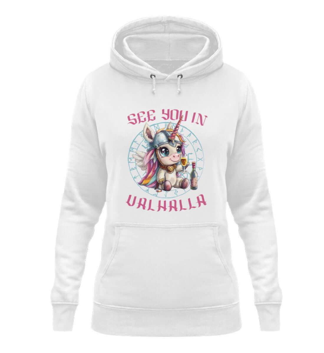 Schildmaiden Unicorn See You in Valhalla Hoodie - Damen Hoodie - Nordic Viking Wear