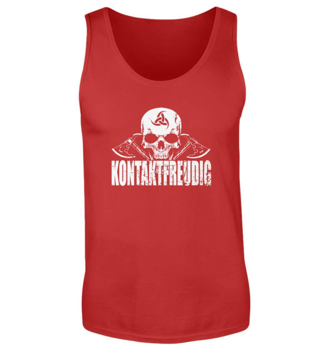 Wikinger Tanktop 'Kontaktfreudig' – Schwarzer Humor und Stil - Nordic Viking Wear