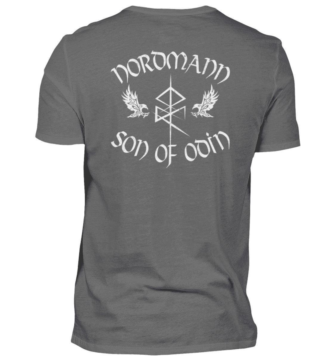 Wikinger Backprint Premiumshirt 'Nordmann - Son of Odin' – Ehre und Stolz der nordischen Krieger - Nordic Viking Wear
