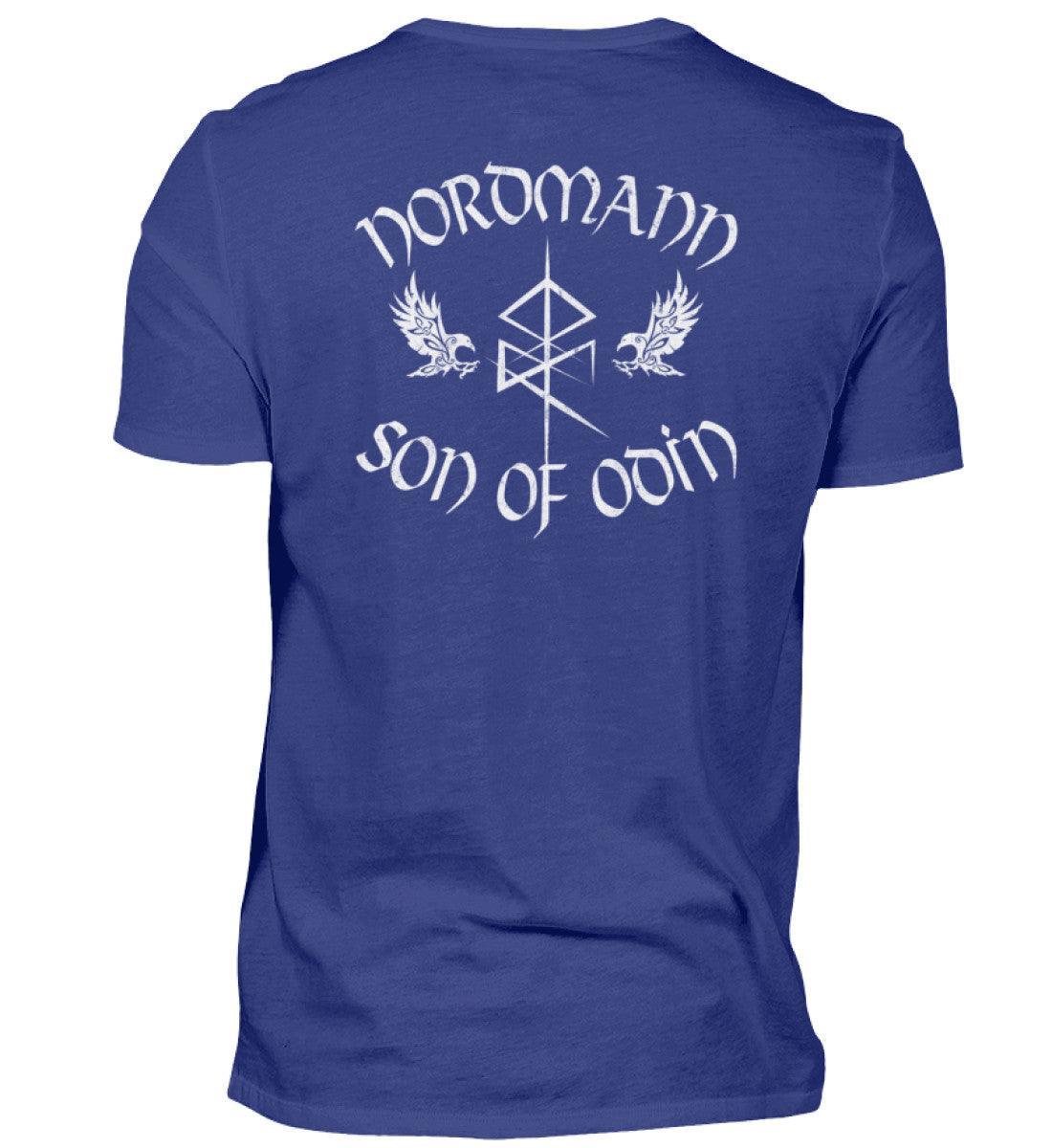 Wikinger Backprint Premiumshirt 'Nordmann - Son of Odin' – Ehre und Stolz der nordischen Krieger - Nordic Viking Wear