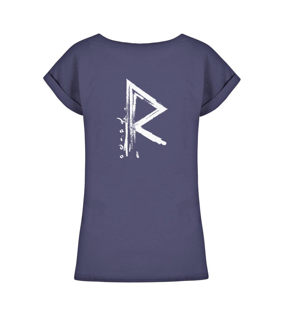 Schildmaiden Extendet Shirt – „Rune Raido“-Design - Nordic Viking Wear