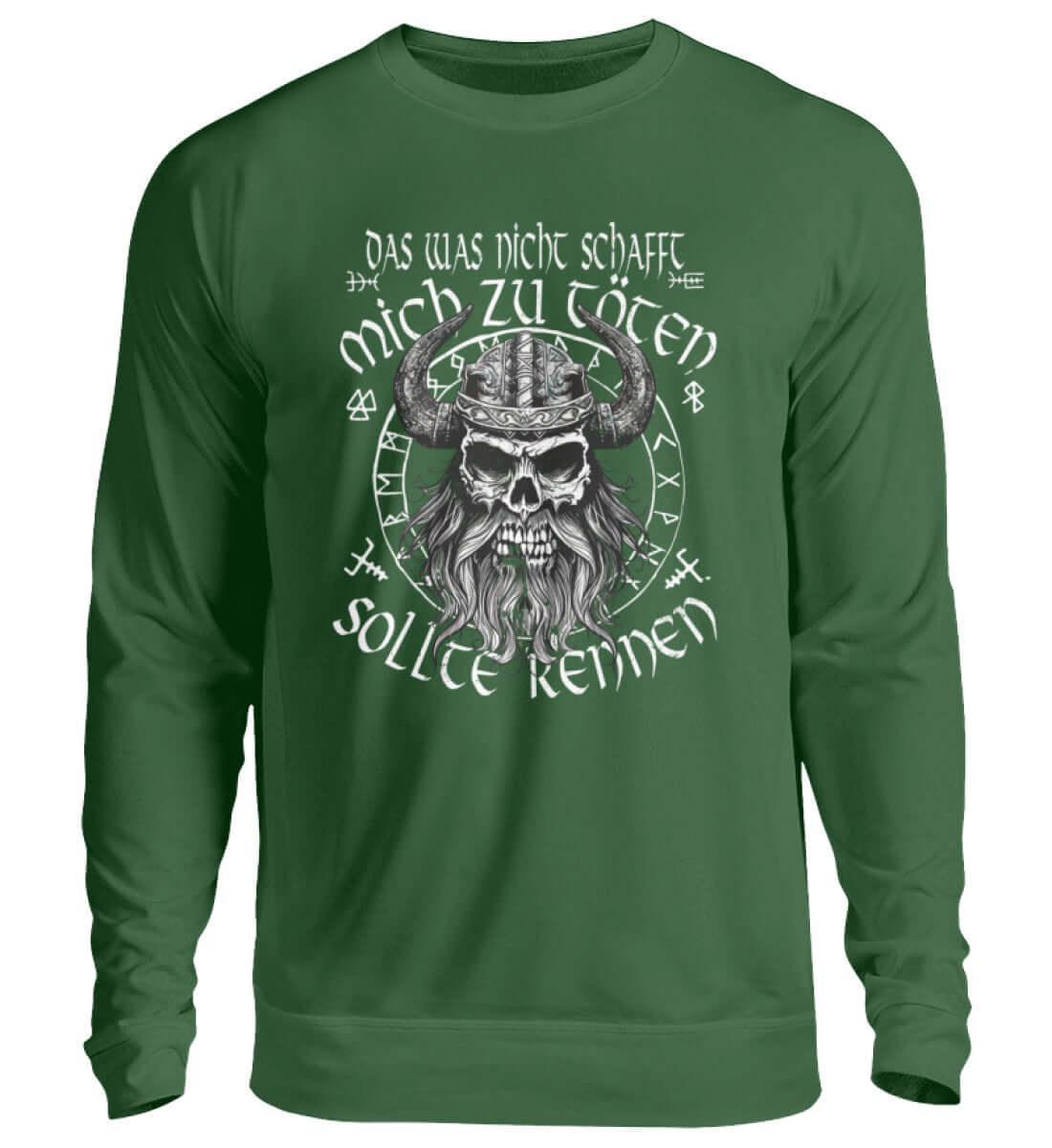"Humorvolles Wikinger-Sweatshirt – 'Das was nicht schafft mich zu töten, sollte rennen'" - Nordic Viking Wear