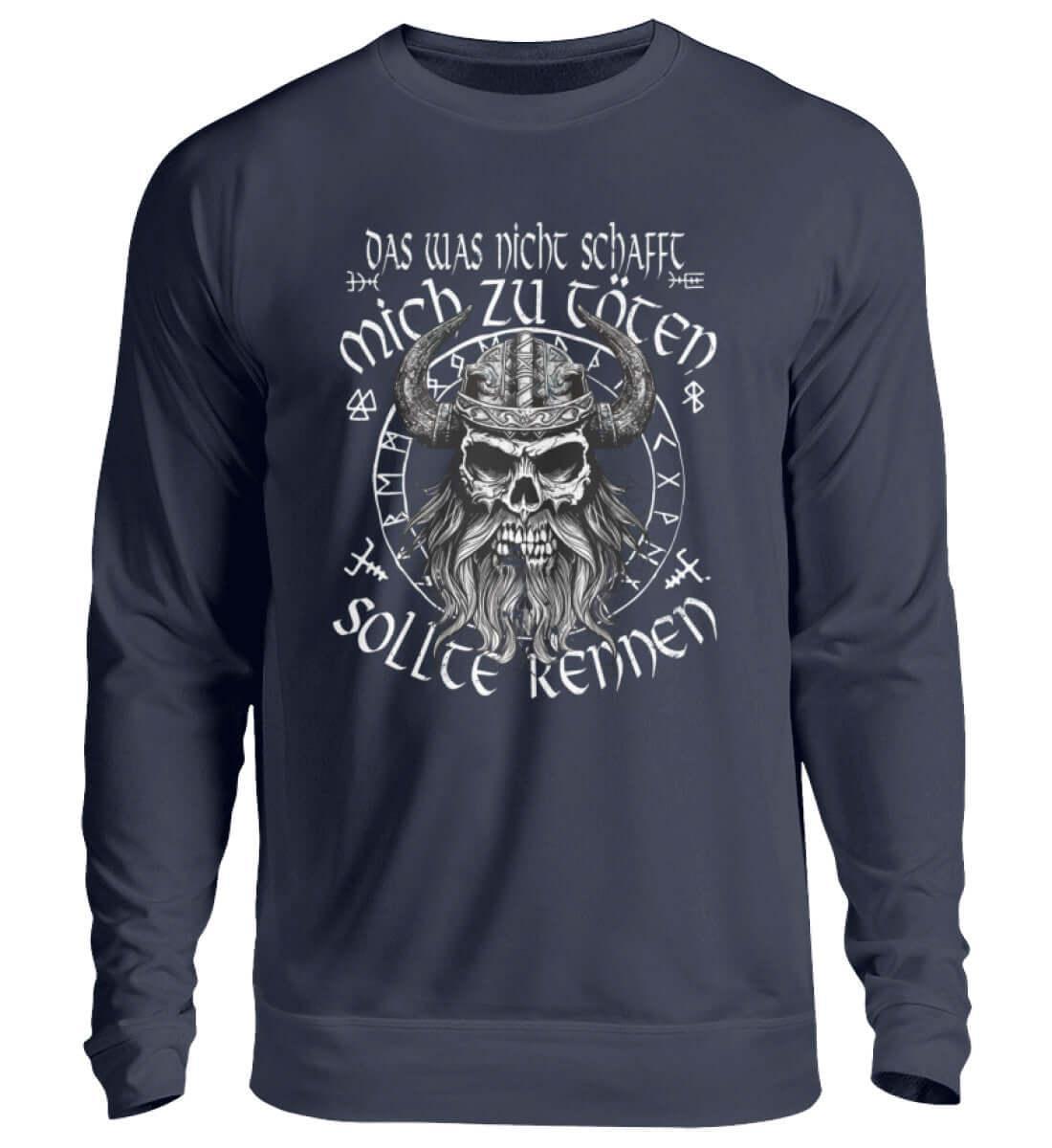 "Humorvolles Wikinger-Sweatshirt – 'Das was nicht schafft mich zu töten, sollte rennen'" - Nordic Viking Wear
