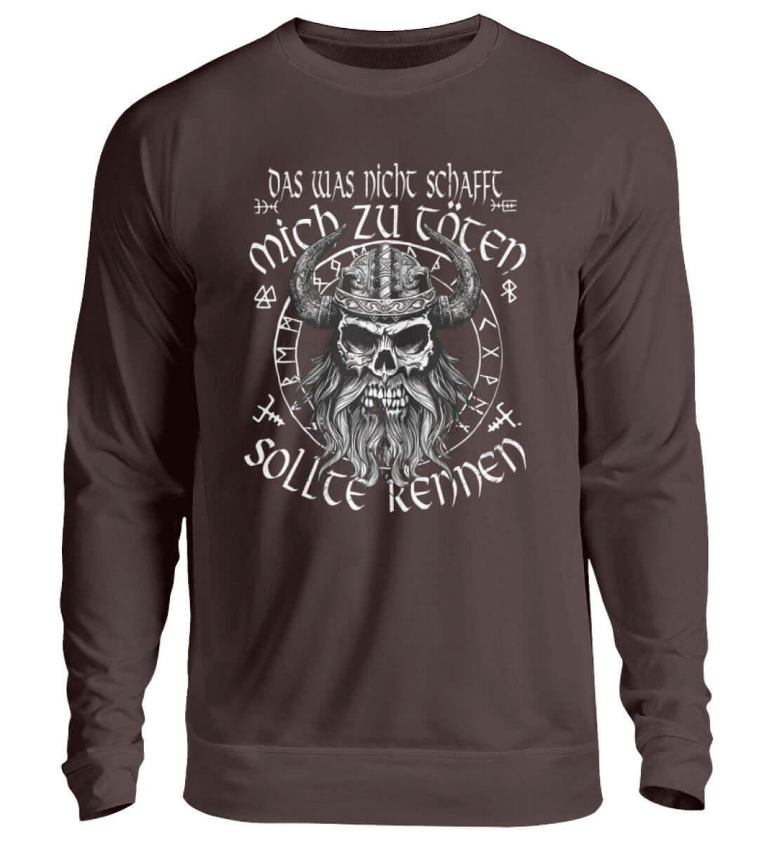 "Humorvolles Wikinger-Sweatshirt – 'Das was nicht schafft mich zu töten, sollte rennen'" - Nordic Viking Wear