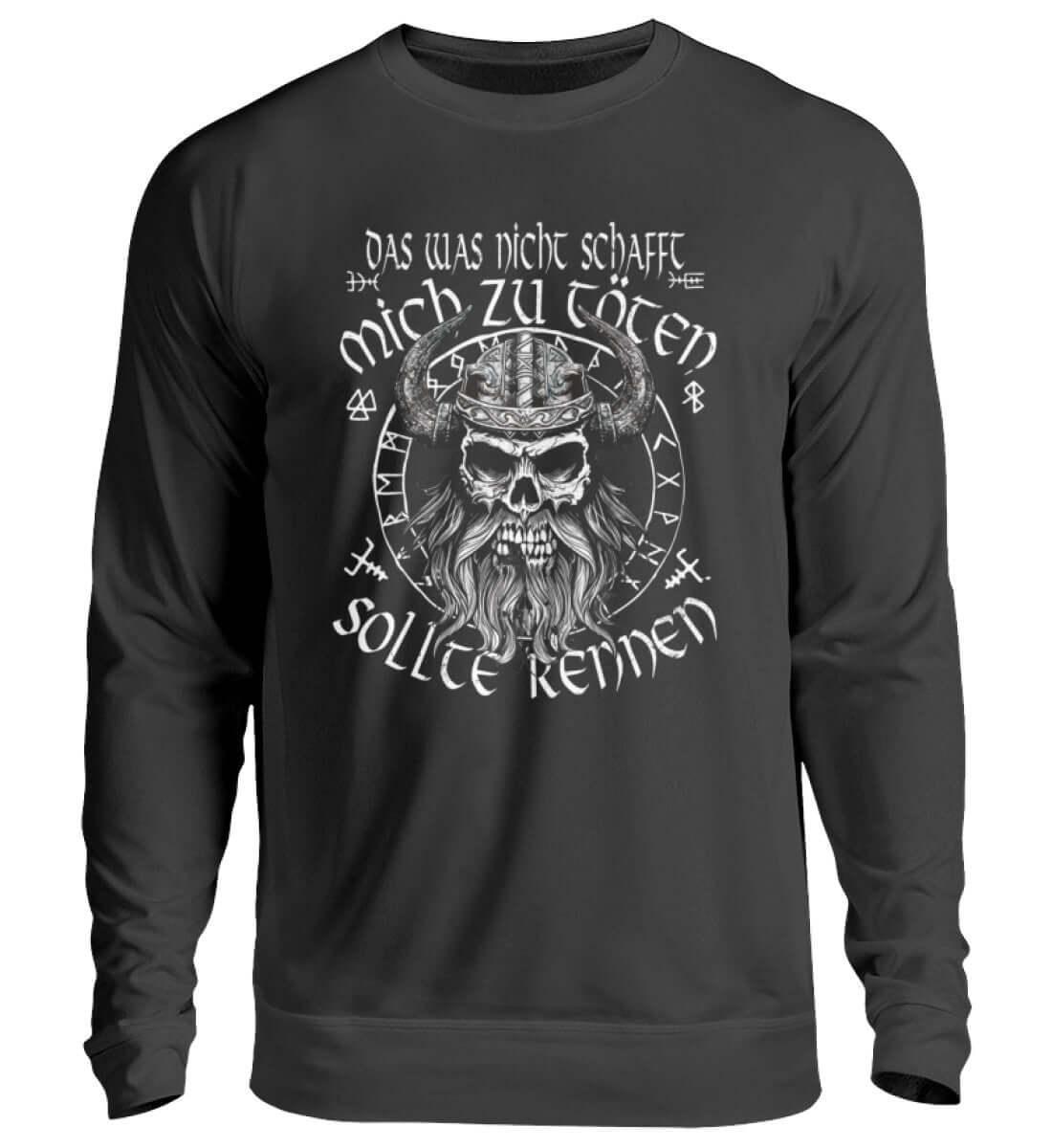 "Humorvolles Wikinger-Sweatshirt – 'Das was nicht schafft mich zu töten, sollte rennen'" - Nordic Viking Wear
