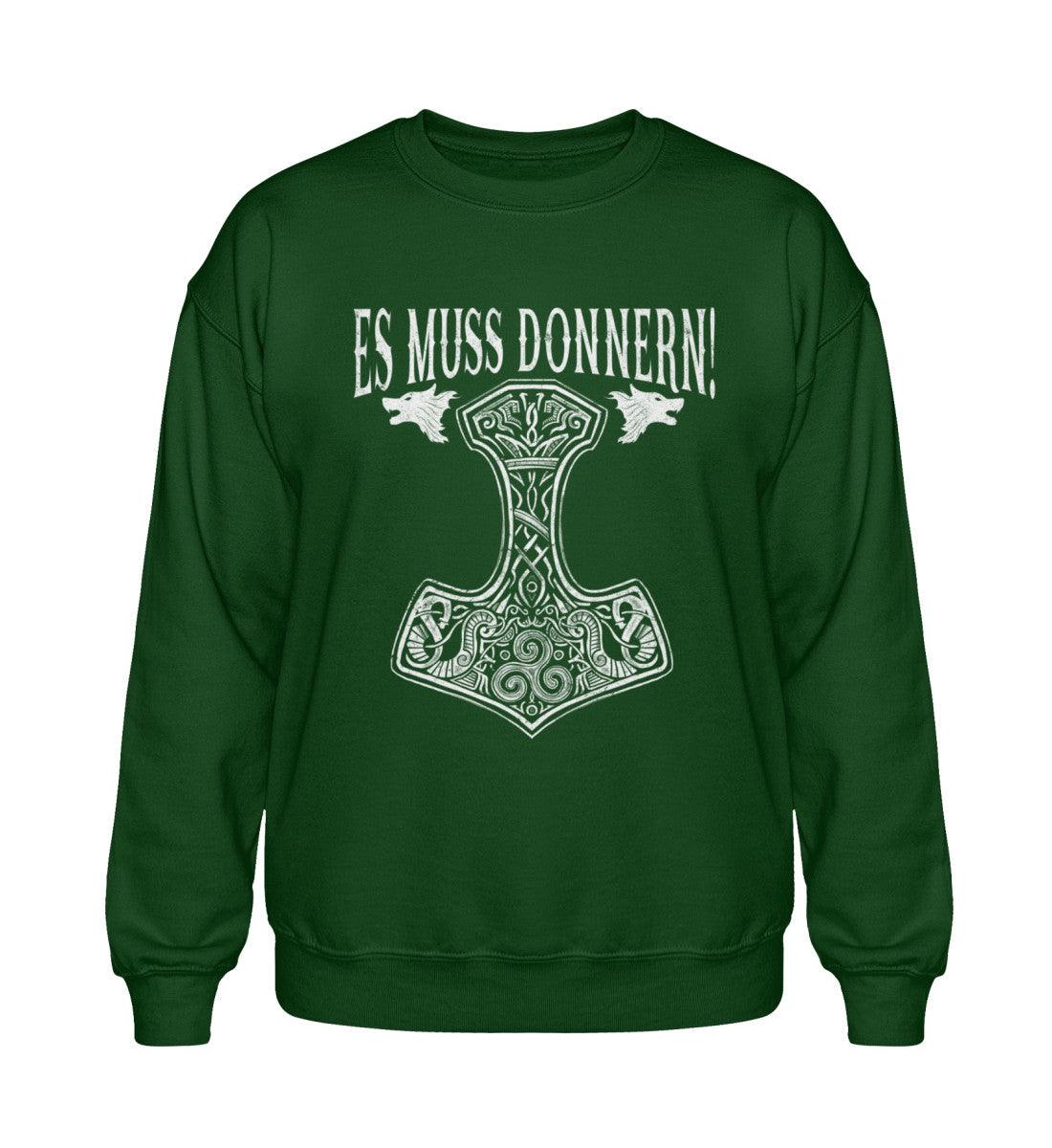 Es Muss Donnern Thors Hammer Heavy Sweatshirt - Nordic Viking Wear