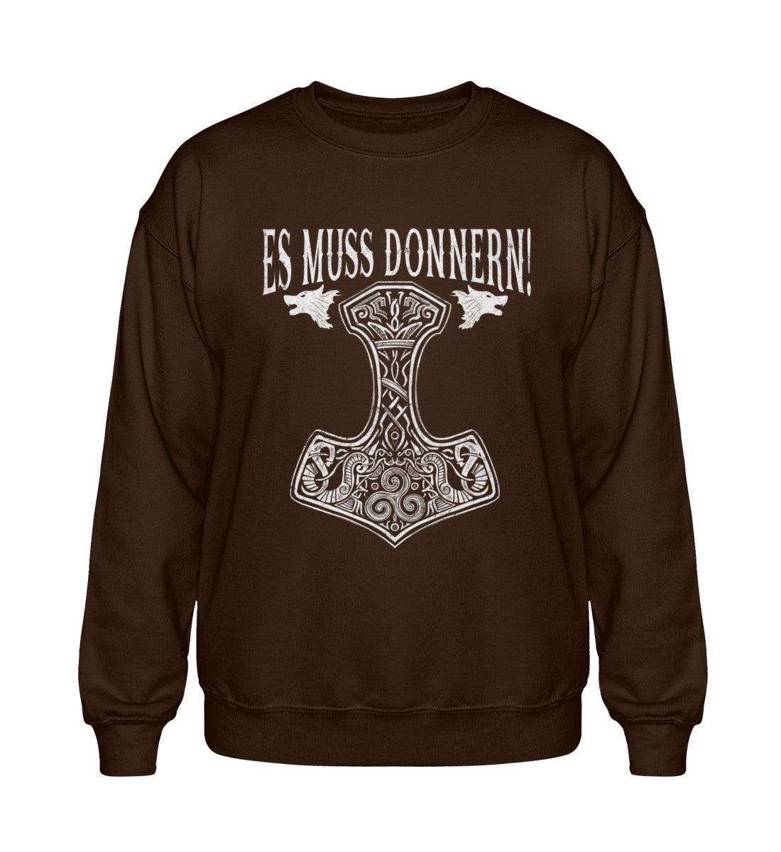 Es Muss Donnern Thors Hammer Heavy Sweatshirt - Nordic Viking Wear