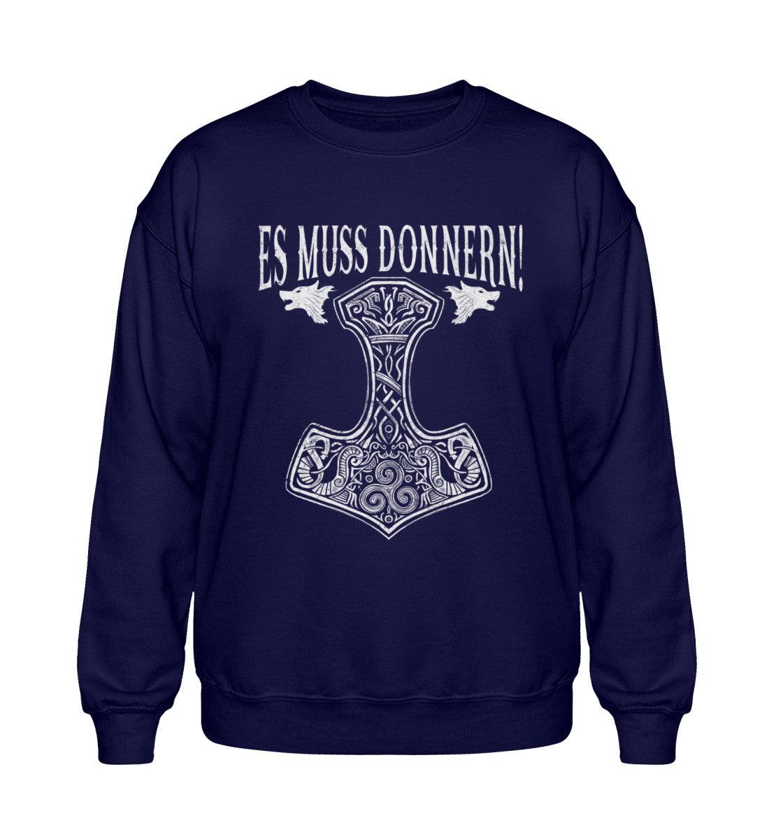 Es Muss Donnern Thors Hammer Heavy Sweatshirt - Nordic Viking Wear