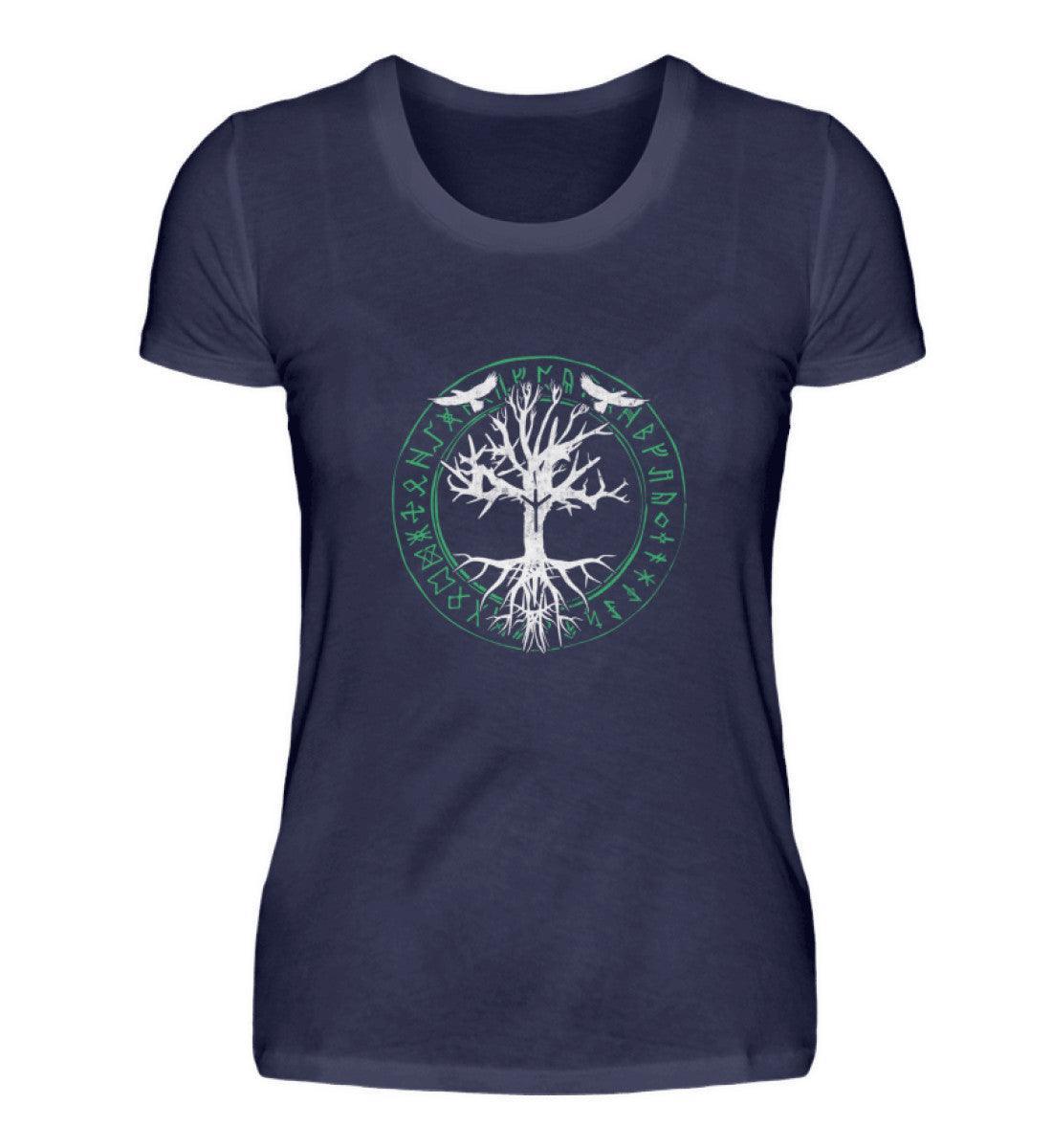 Schildmaiden Premiumshirt Odins Raben Weltenbaum - Nordic Viking Wear