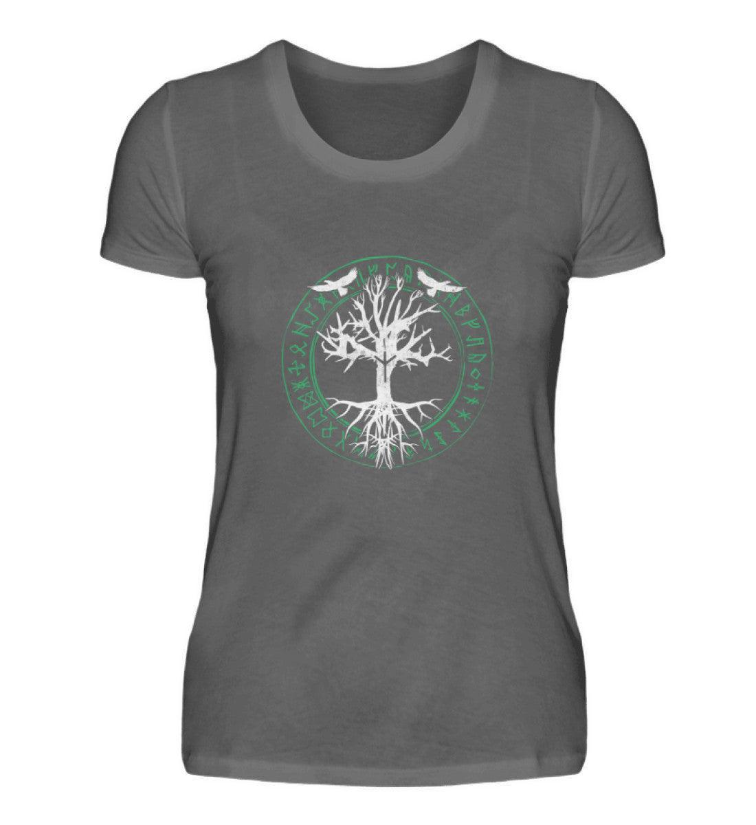 Schildmaiden Premiumshirt Odins Raben Weltenbaum - Nordic Viking Wear