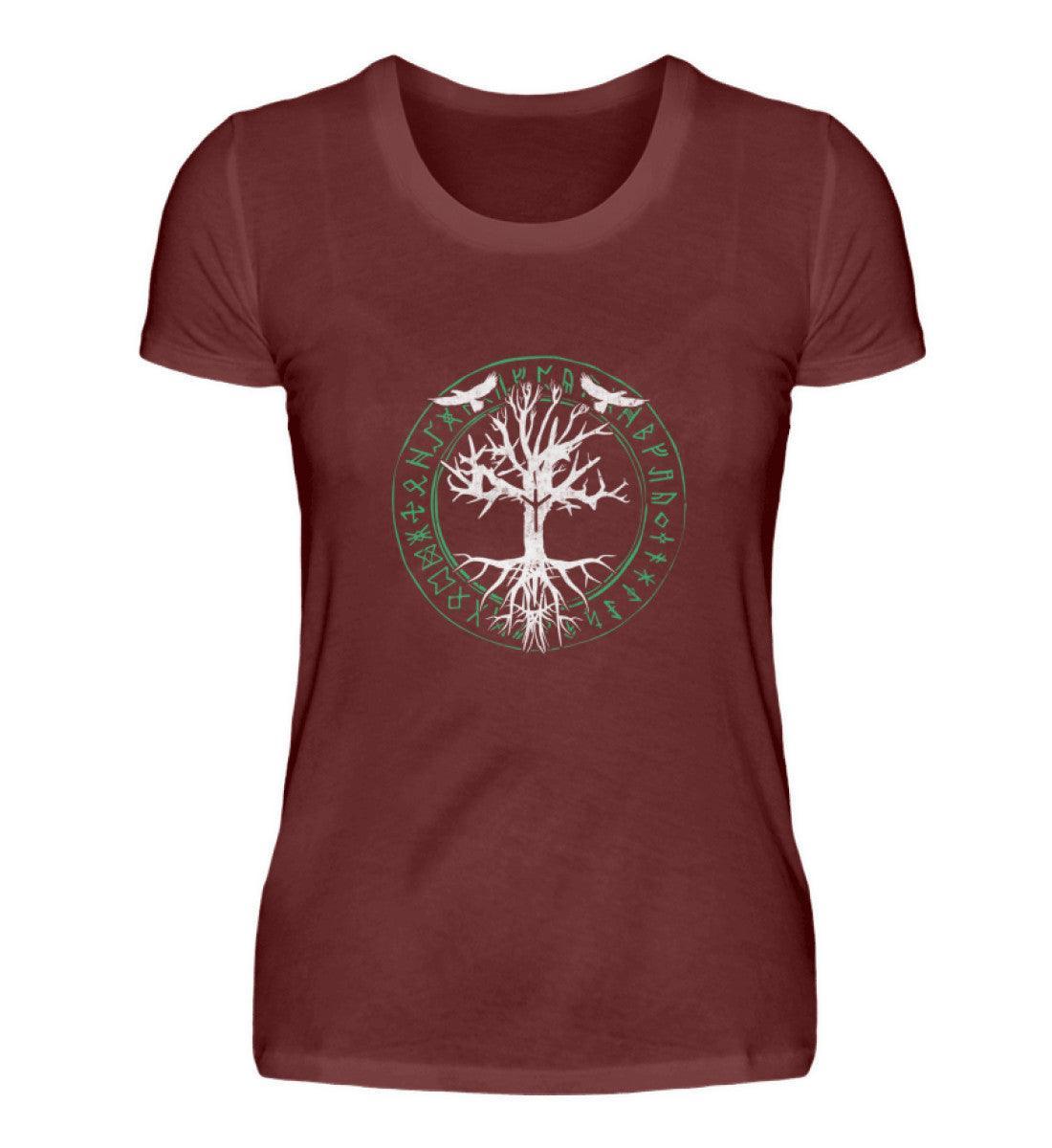 Schildmaiden Premiumshirt Odins Raben Weltenbaum - Nordic Viking Wear