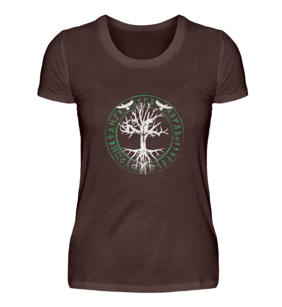 Schildmaiden Premiumshirt Odins Raben Weltenbaum - Nordic Viking Wear