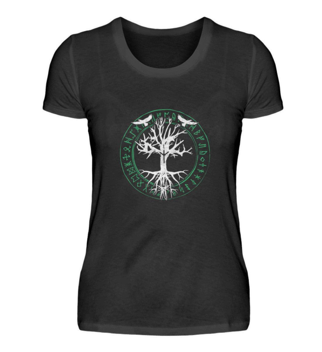 Schildmaiden Premiumshirt Odins Raben Weltenbaum - Nordic Viking Wear
