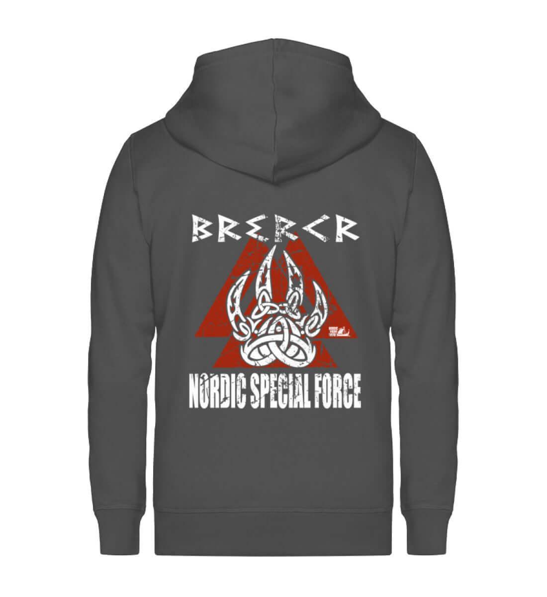 Wikinger-Zipp-Hoodie Berserker "Nordic Special Force" - Nordic Viking Wear