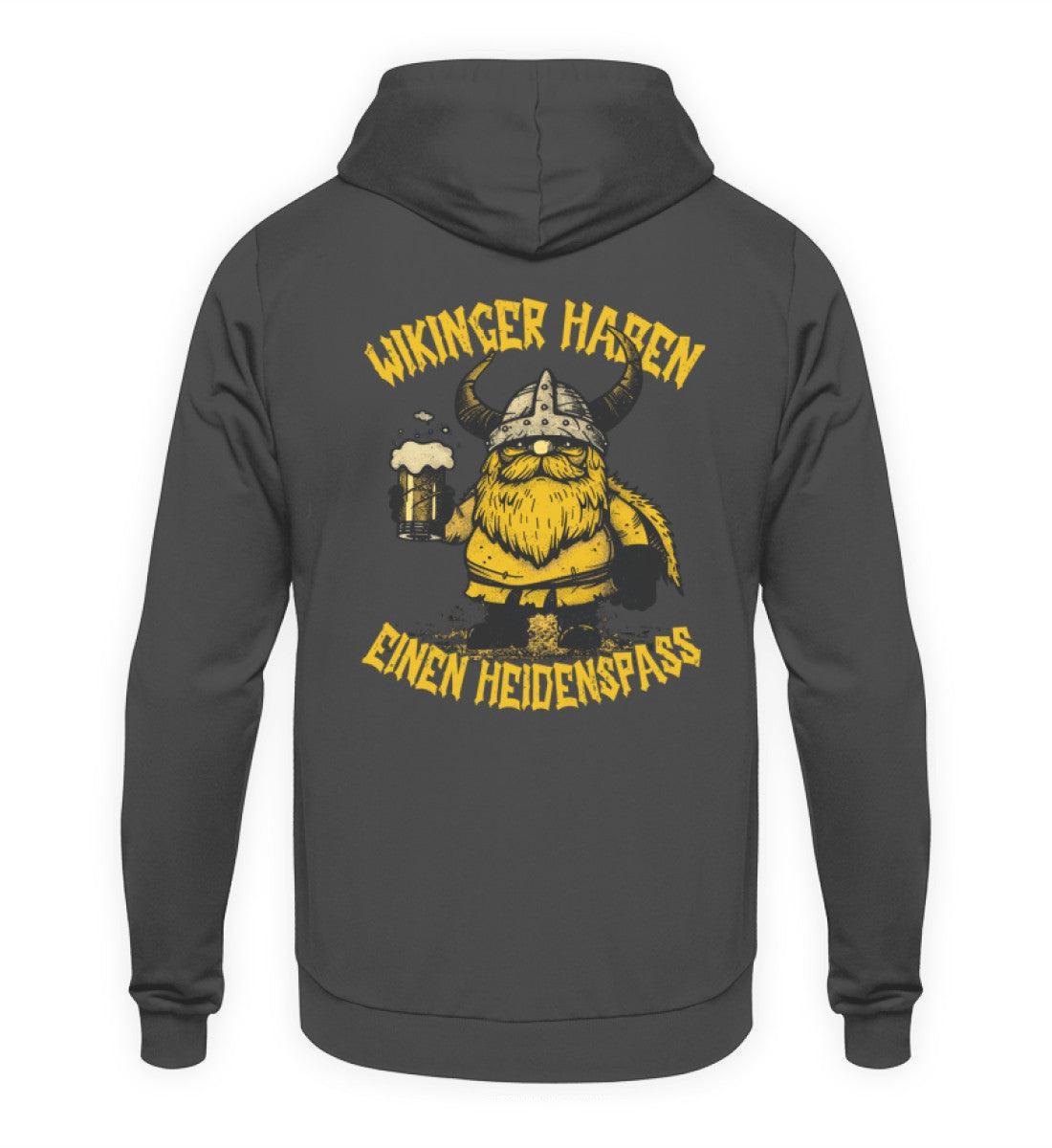 Lustiges Wikinger-Hoodie "Heldenspaß" – Herren Grafiktee mit Biermotiv - Nordic Viking Wear