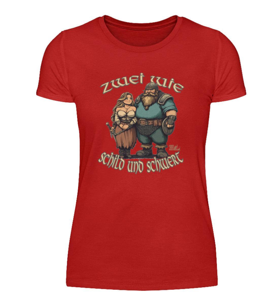 Schildmaiden Premiumshirt Zwei wie Schild und Schwert - Nordic Viking Wear