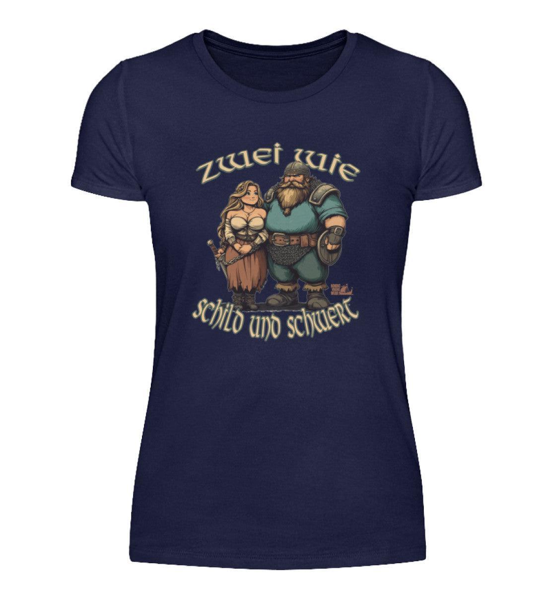 Schildmaiden Premiumshirt Zwei wie Schild und Schwert - Nordic Viking Wear