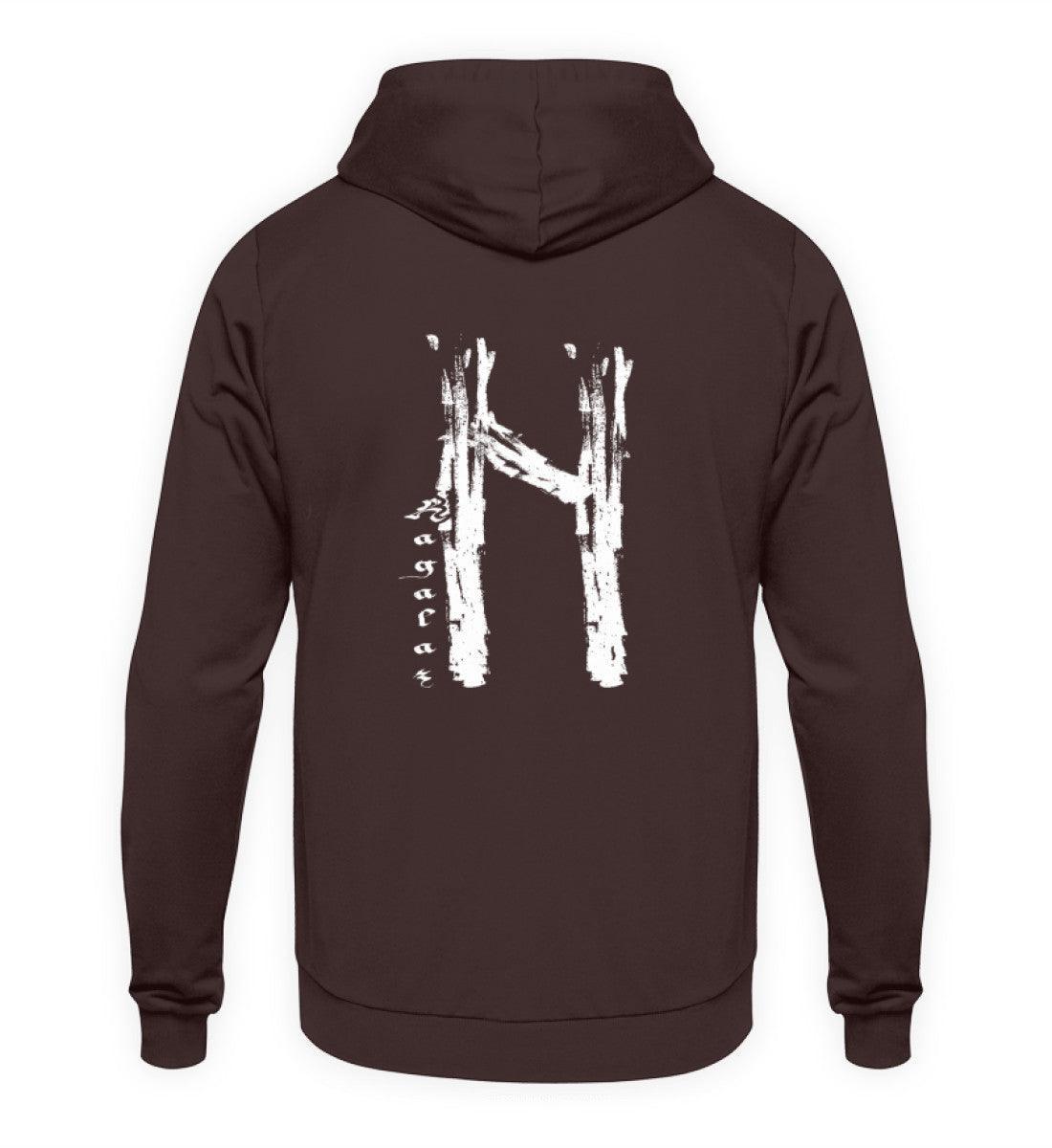 Wikinger Hoodie - Hagalaz Rune - Nordic Viking Wear