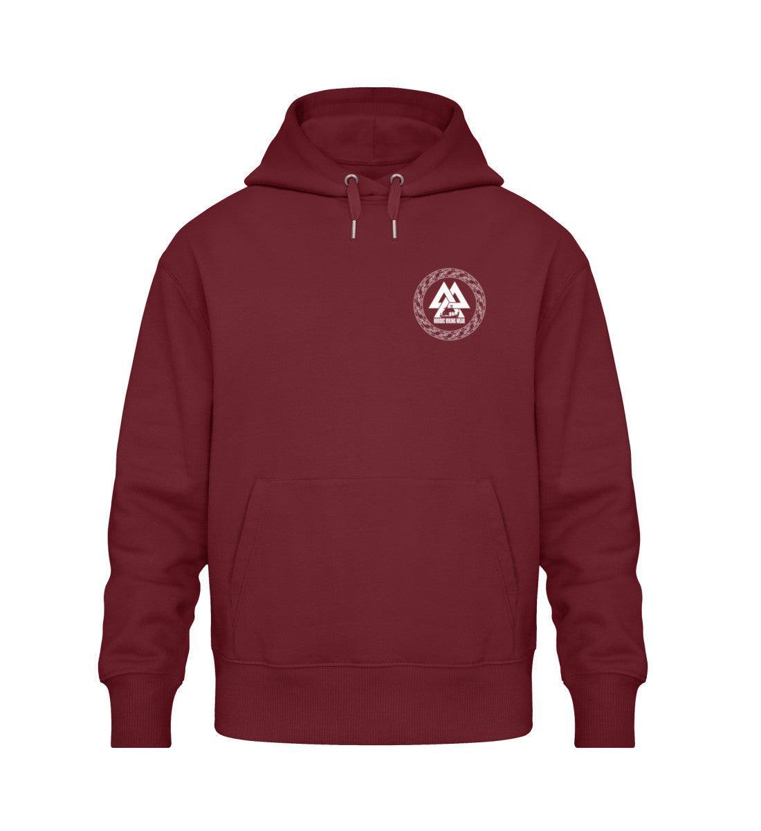 Wikinger Oversized Hoodie Fenrir Runenkreis - Unisex Oversized Organic Hoodie - Nordic Viking Wear