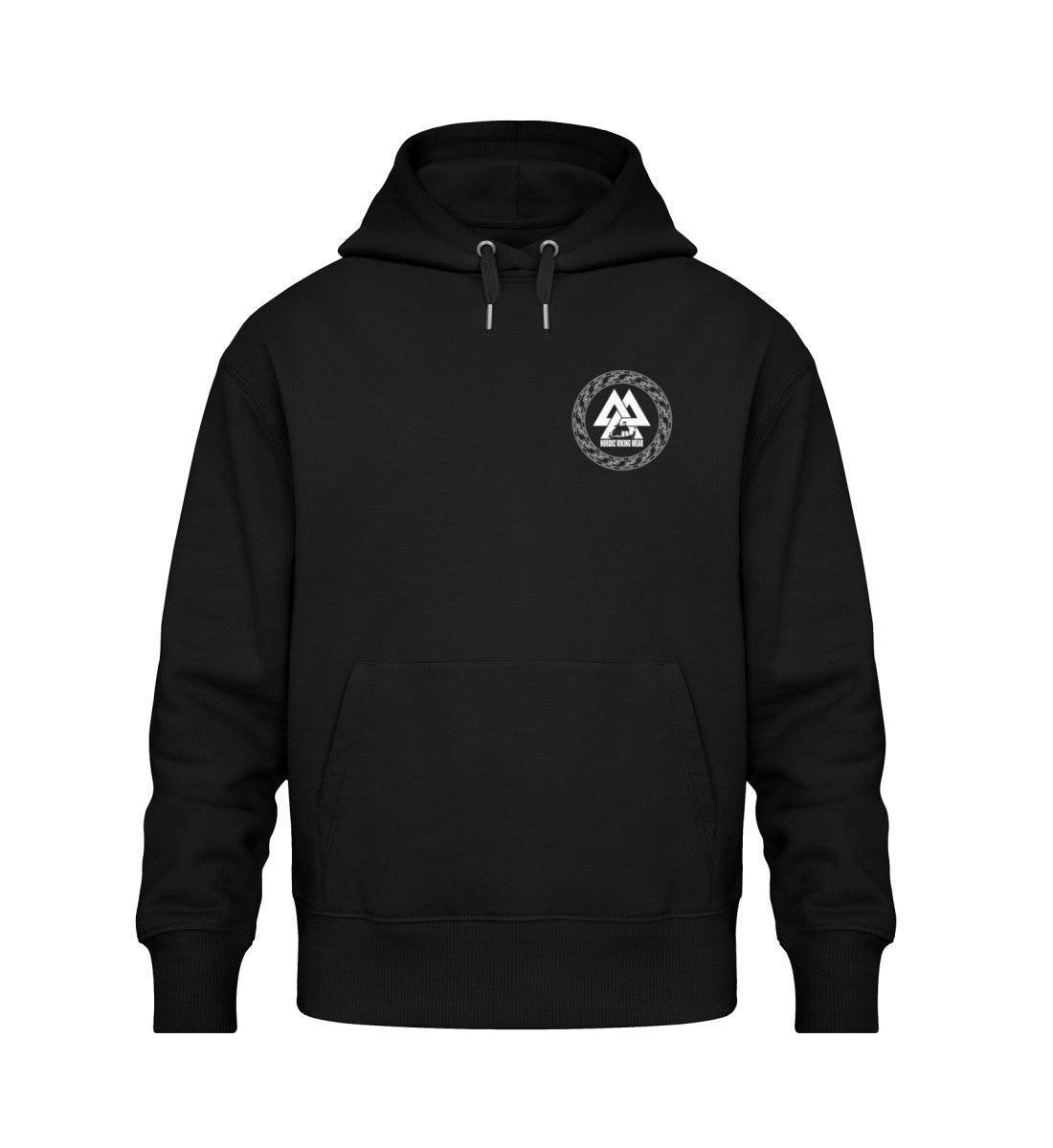 Wikinger Oversized Hoodie Fenrir Runenkreis - Unisex Oversized Organic Hoodie - Nordic Viking Wear