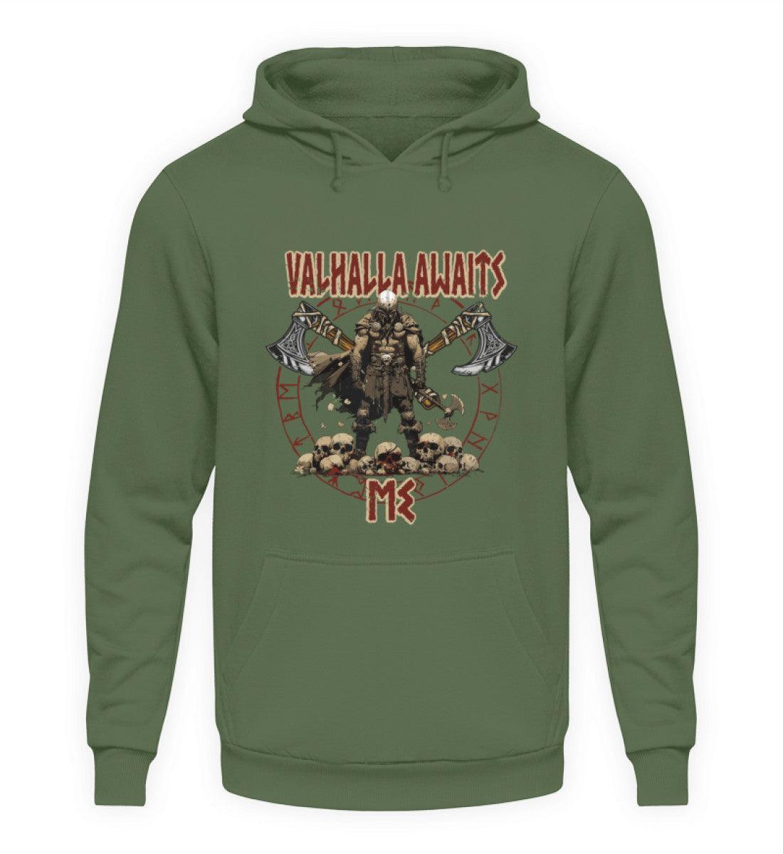 "Valhalla Awaits Me - Krieger Wikinger-Hoodie" - Nordic Viking Wear