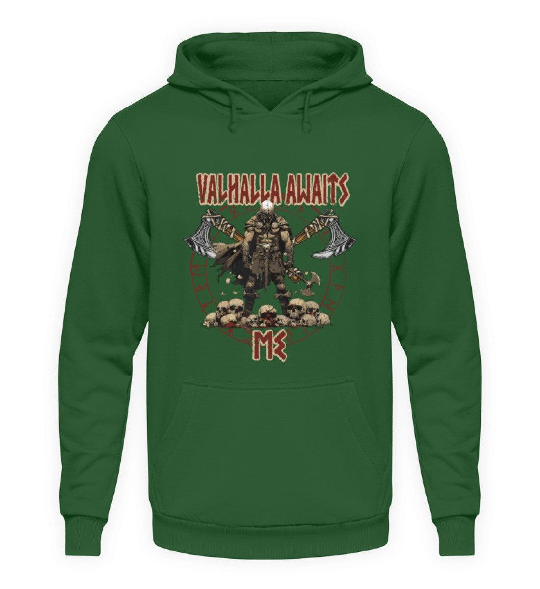 "Valhalla Awaits Me - Krieger Wikinger-Hoodie" - Nordic Viking Wear