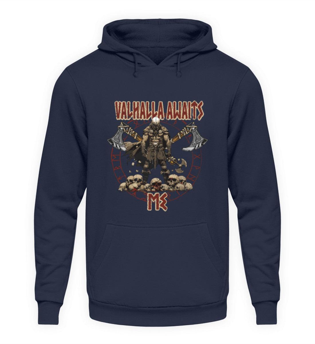 "Valhalla Awaits Me - Krieger Wikinger-Hoodie" - Nordic Viking Wear