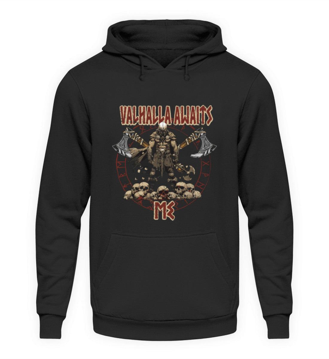 "Valhalla Awaits Me - Krieger Wikinger-Hoodie" - Nordic Viking Wear