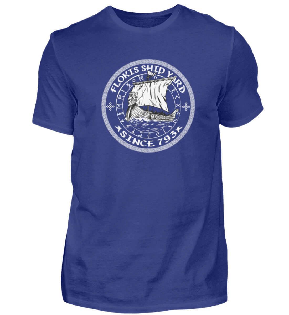 Flokis Ship Yard Viking Ship - Herren Premiumshirt - Nordic Viking Wear