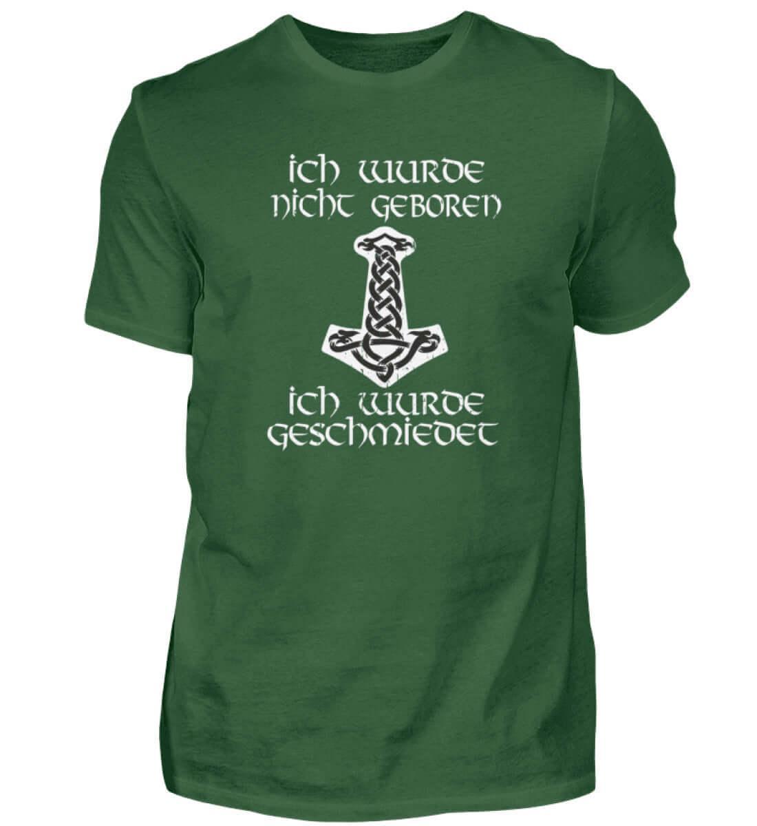 Wikinger T-Shirt 'Geschmiedet, Nicht Geboren' – Stärke und Entschlossenheit - Nordic Viking Wear