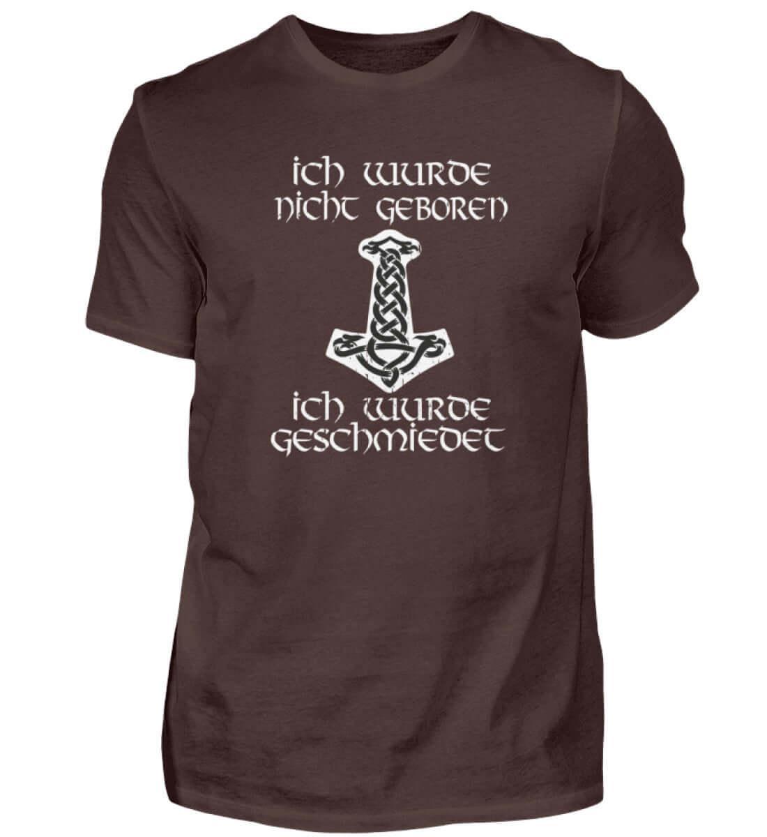 Wikinger T-Shirt 'Geschmiedet, Nicht Geboren' – Stärke und Entschlossenheit - Nordic Viking Wear