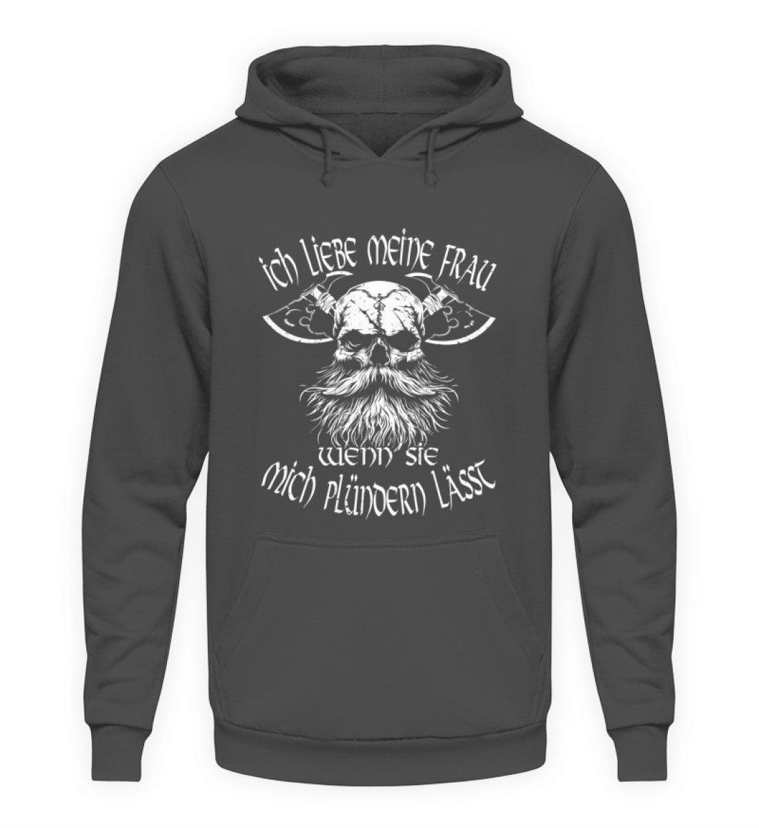 Lustiger Wikinger-Hoodie für Männer "Liebeskrieger" – Valentinstagsedition - Nordic Viking Wear