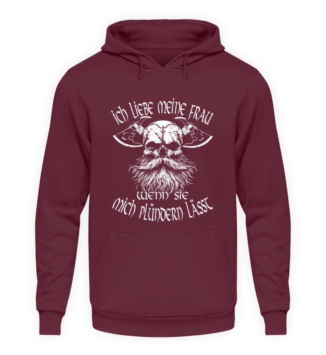 Lustiger Wikinger-Hoodie für Männer "Liebeskrieger" – Valentinstagsedition - Nordic Viking Wear