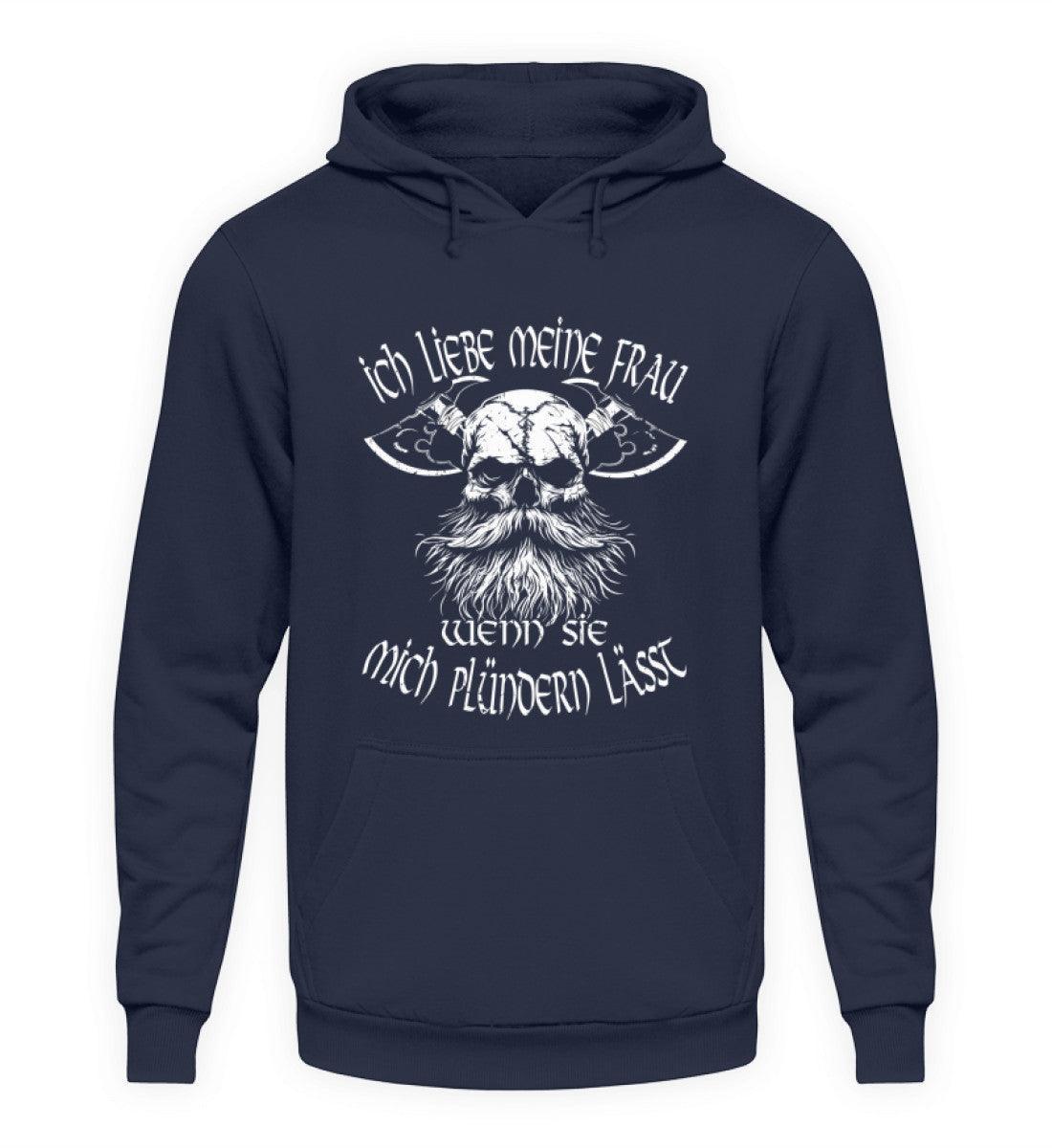 Lustiger Wikinger-Hoodie für Männer "Liebeskrieger" – Valentinstagsedition - Nordic Viking Wear