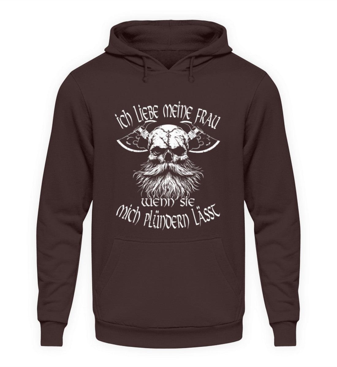 Lustiger Wikinger-Hoodie für Männer "Liebeskrieger" – Valentinstagsedition - Nordic Viking Wear