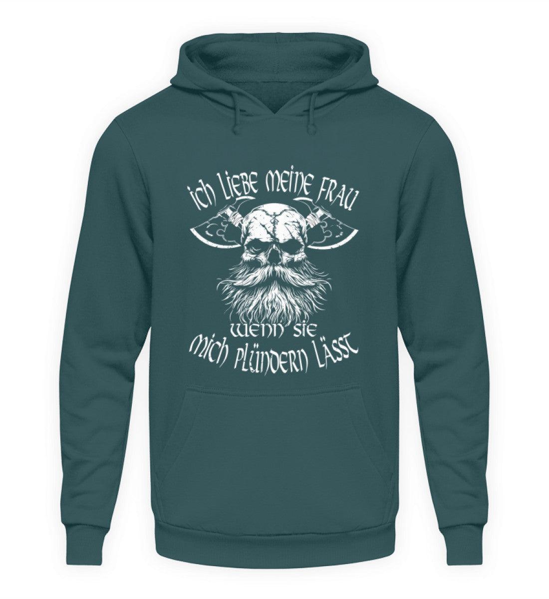 Lustiger Wikinger-Hoodie für Männer "Liebeskrieger" – Valentinstagsedition - Nordic Viking Wear