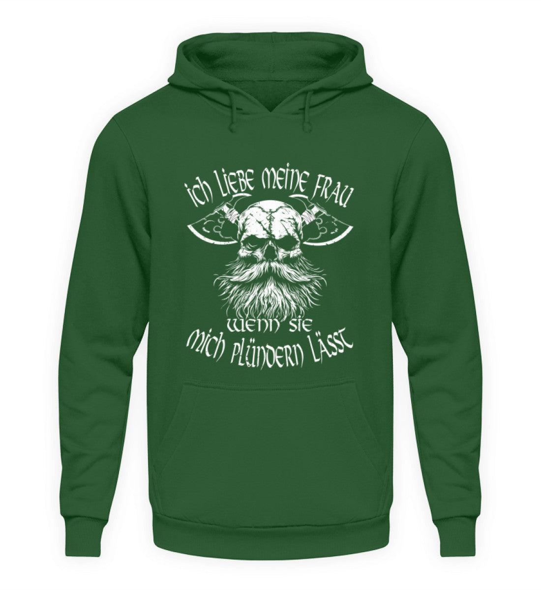 Lustiger Wikinger-Hoodie für Männer "Liebeskrieger" – Valentinstagsedition - Nordic Viking Wear