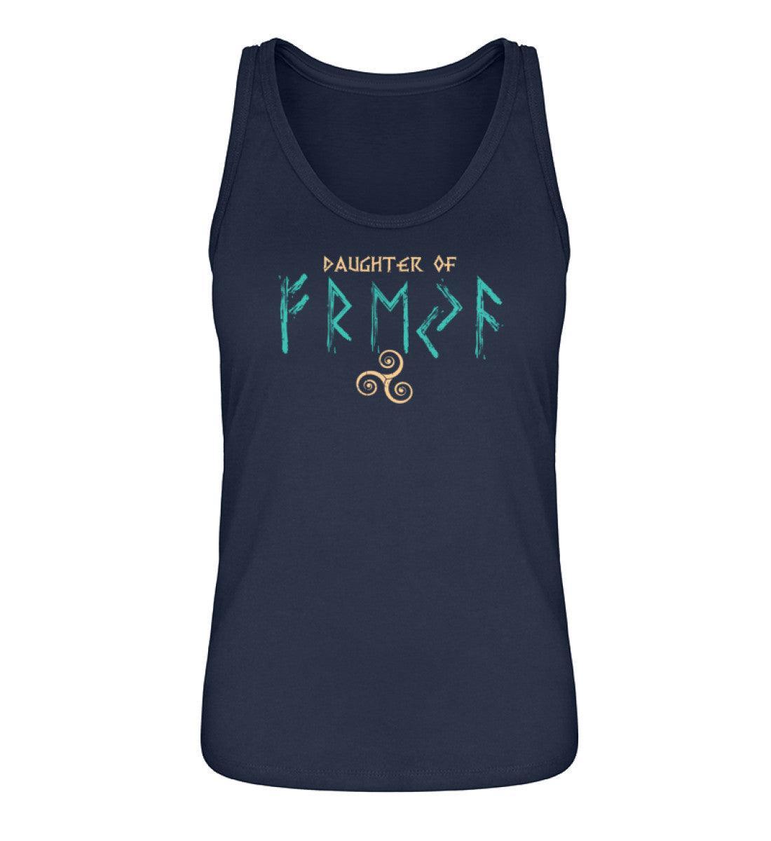 Shieldmaiden Tanktop mit Triskele und Runen – "Daughter of Freyja" Design - Nordic Viking Wear