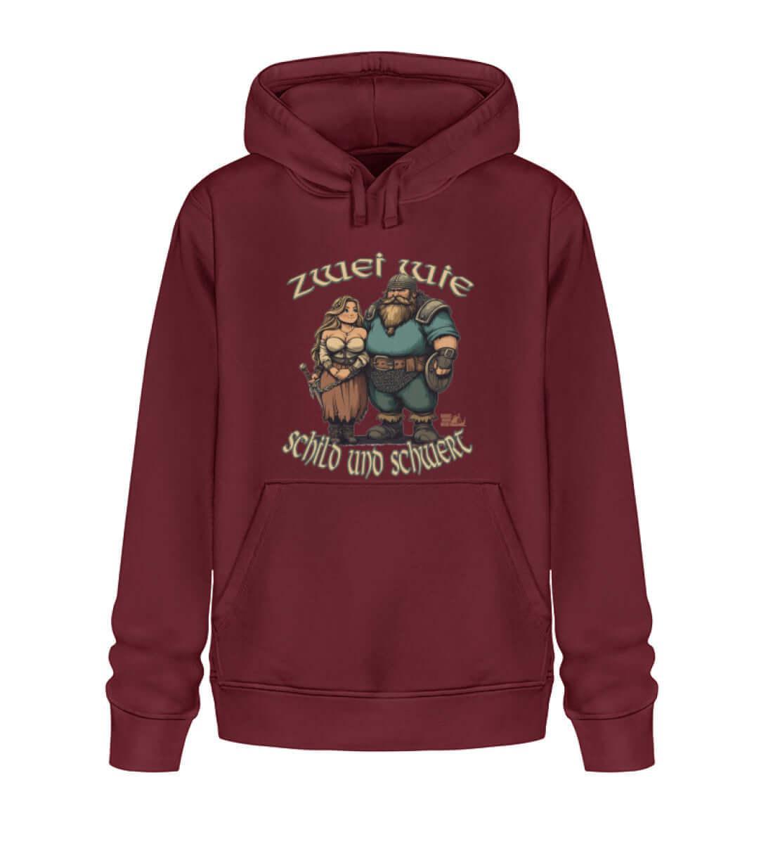 Premium Hoodie Zwei wie Schild und Schwert - Nordic Viking Wear